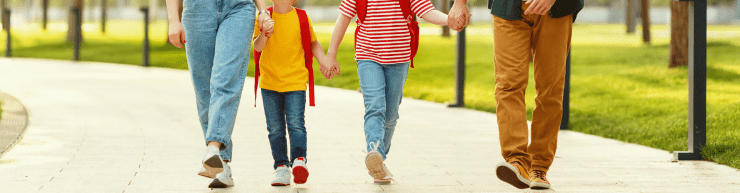 Family walking
